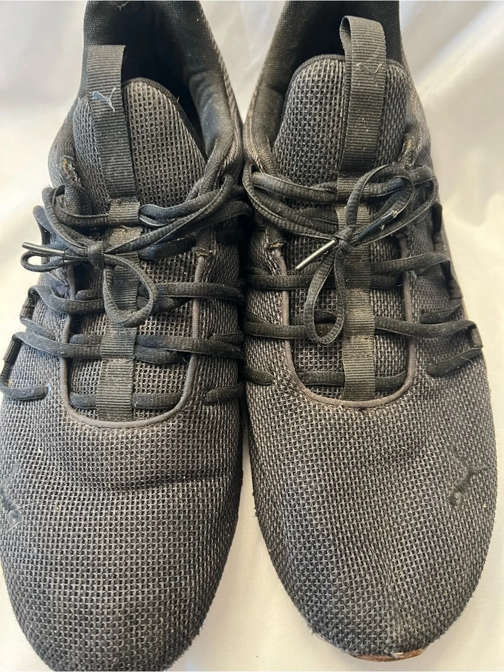 Puma Men's Black Mesh Athletic Sneakers